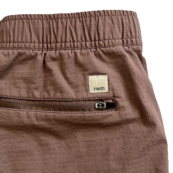 Vuori Ripstop Shorts Womens Medium Mauve Organic Cotton Pockets Outdoors Hiking - Picture 8 of 11